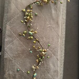Decorative Gold and Green Branch Garland